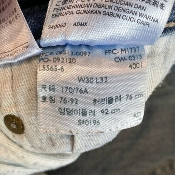 Levi’s Jeans Straight Leg Blue Jeans Size 30 TALL - Picture 11 of 11